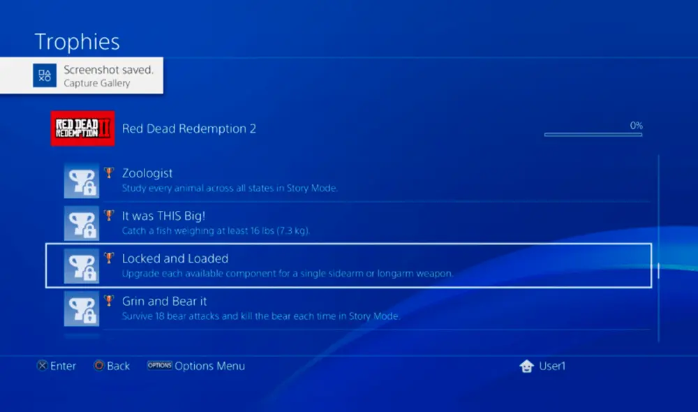 Se filtraron los trofeos de Red Dead Redemption 2 en PlayStation 4 [FOTOS]