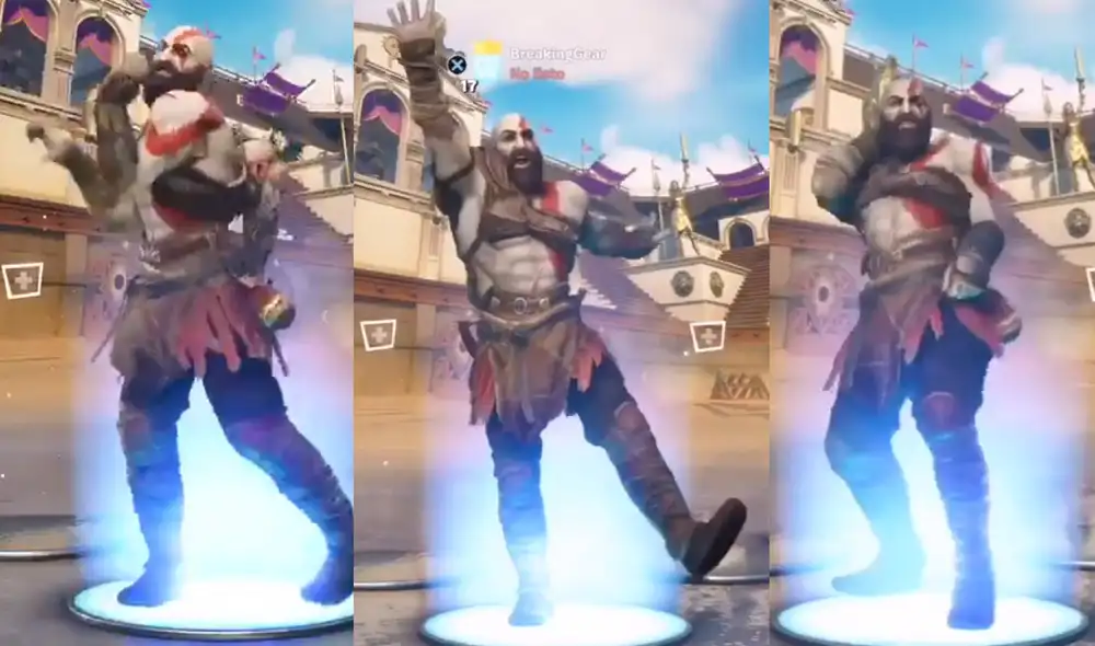El set completo de Kratos en Fortnite vale 2200 paVos. Foto: captura de YouTube