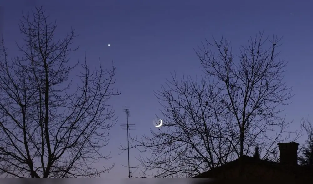 La Luna y Venus aparecen juntos en el cielo y ofrecen espectáculo [FOTOS Y VIDEO]
