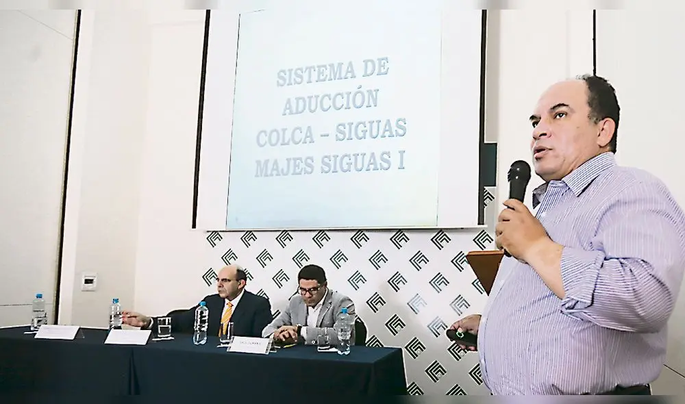 conferencia. Comité Agropecuario de CCIA, además, exigió transparencia en análisis de Adenda 13 para Majes Siguas II.