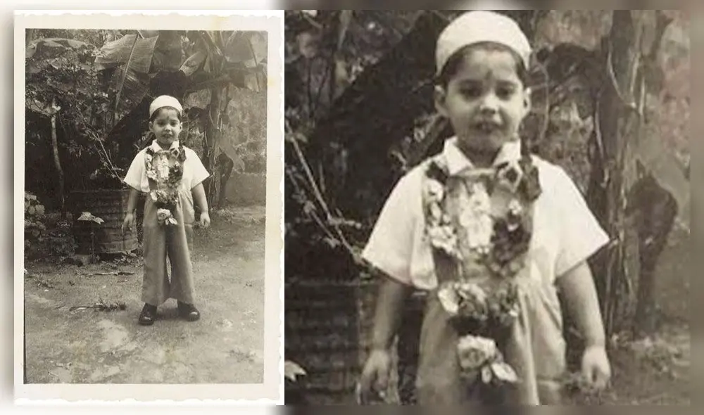Fotografía de Freddie Mercury cuando era un niño pequeño. Crédito: Instagram