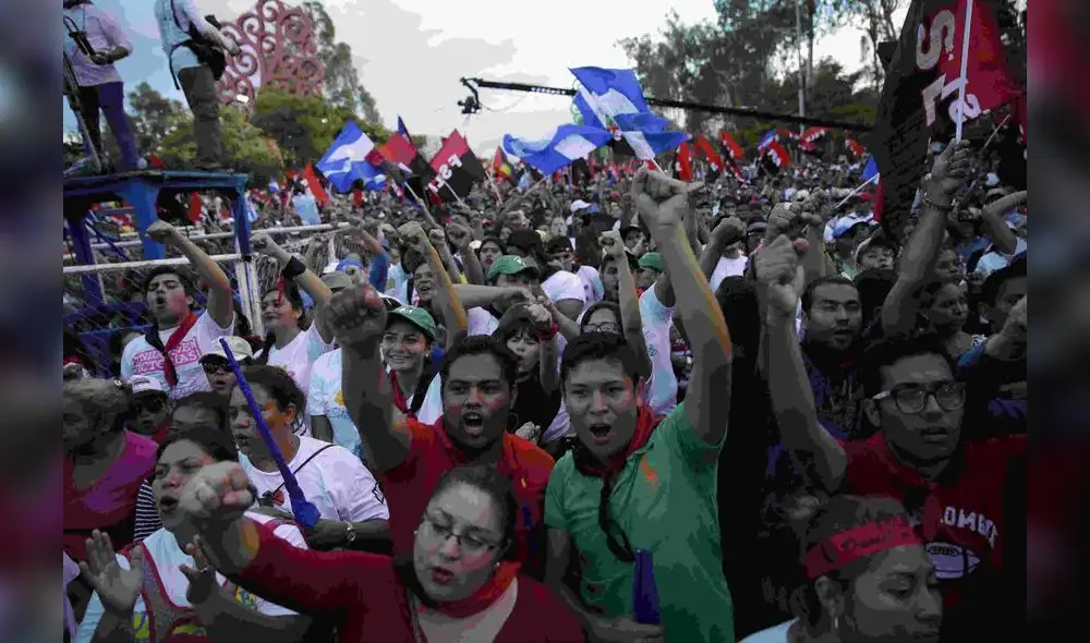 Nicaragua: Sandinistas se manifiestan en defensa del régimen de Ortega