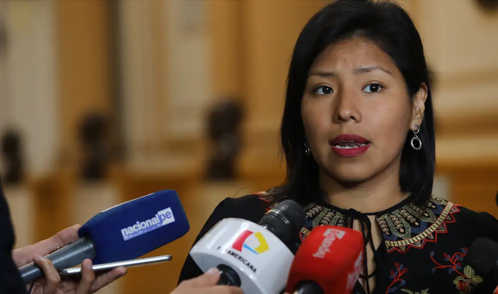 "El Congreso no puede amnistiar a nadie", explicó Indira Huilca. Foto: La República.