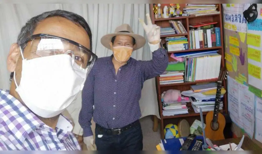 América hoy sorprende al profesor Efraín Raimondy con regalos América hoy sorprende al profesor Efraín Raimondy con regalos