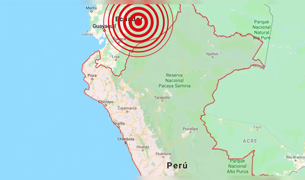IGP registró sismo de magnitud 5.0 al norte de Loreto