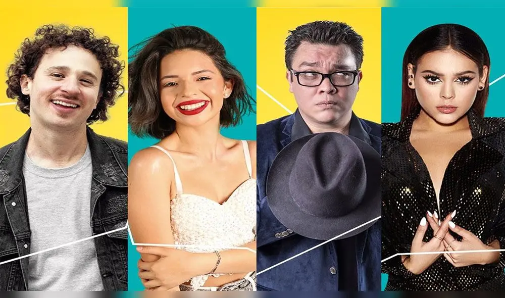 Luisito Comunica, Ángela Aguilar, Franco Escamilla y Danna Paola. Fuente: Difusión Luisito Comunica, Ángela Aguilar, Franco Escamilla y Danna Paola. Fuente: Difusión