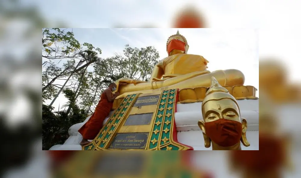 Las estatuas están situadas en el monasterio Wat Nithet Rat Pradit. Fuente: Efe.