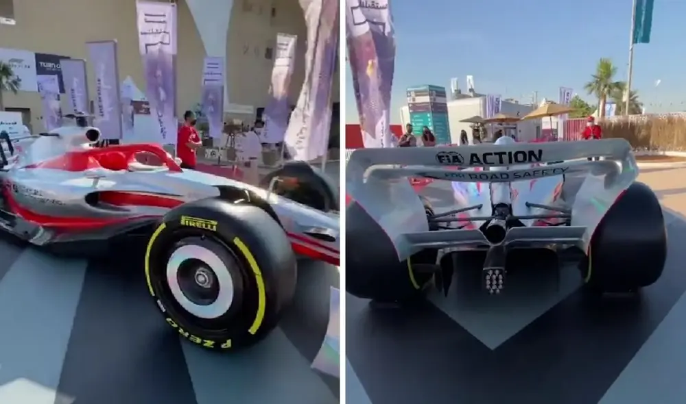 Nuevo concepto de auto de la F1. Foto: captura ESPN. Nuevo concepto de auto de la F1. Foto: captura ESPN.