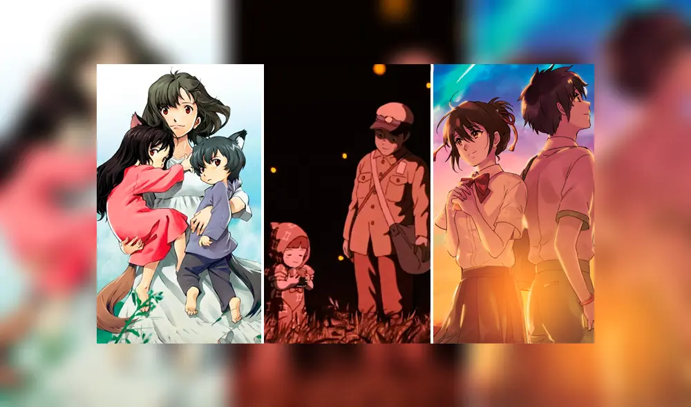 Estas son algunas películas de animación japonesa que te conmoverán. Créditos: Composición