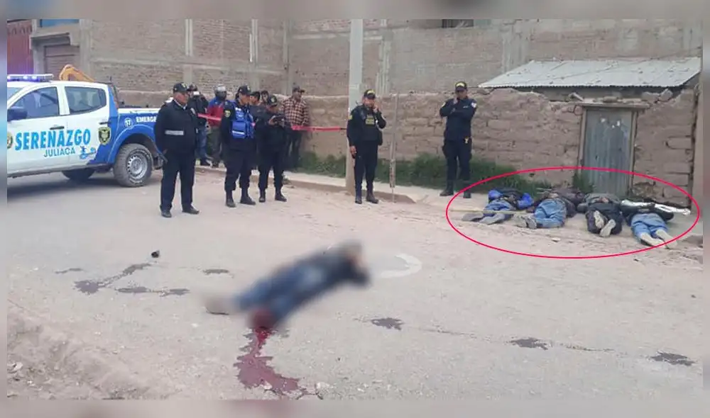 Puno. Hombre es asesinado por varios atacantes en Juliaca.