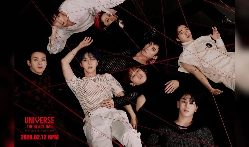PENTAGON: primer teaser photo concept para “Universe: The Black Hall”.