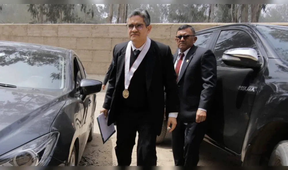 José Domingo Pérez en el inmueble de Cieneguilla. Foto: La República José Domingo Pérez en el inmueble de Cieneguilla. Foto: La República