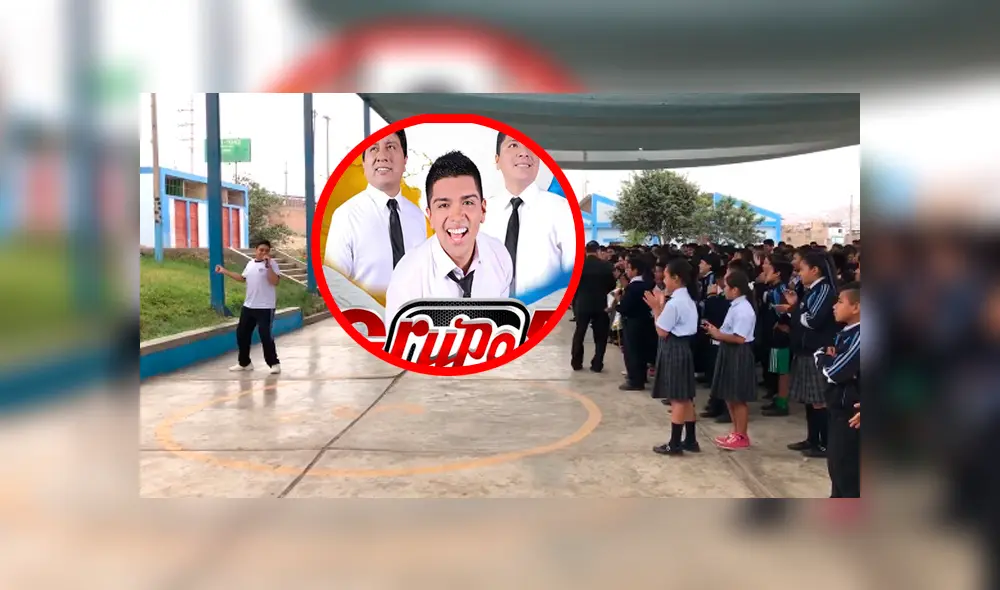 Facebook: escolar peruano canta tema del "Grupo 5" en actuación y hace vibrar a su colegio [VIDEO]
