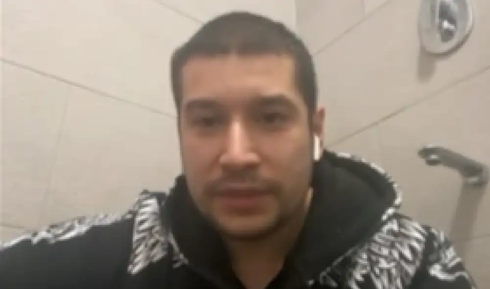 Luis Alberto Flores, residente de Kyiv, narra cómo vive la ocupación rusa. Foto: Captura CNN