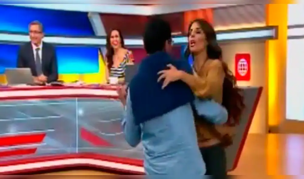 Rebeca Escribens hizo sensual baile de lambada a camarógrafo pero acabó de forma inesperada [VIDEO]