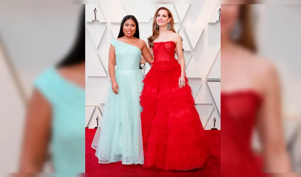 Yalitza Aparicio fue el centro de atención en la alfombra de los Oscar por su look 