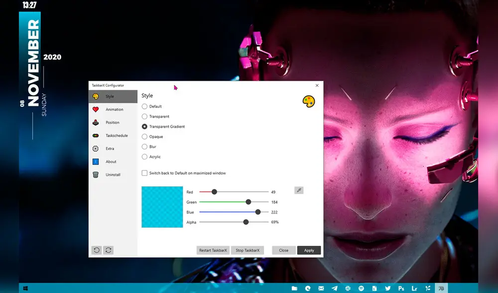 El dock de MacOS X no tiene que ser motivo de envidia para los usuarios de Windows 10, menos aún con herramientas como estas. Foto: Genbeta