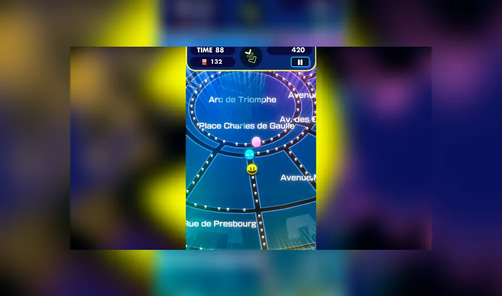 Pac-Man GEO se lanzará en septiembre para teléonos iPhone y Android. Foto: Bandai Namco.