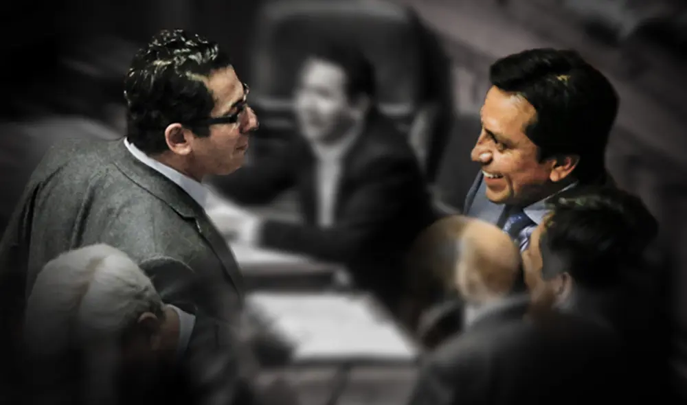 Gilbert Violeta y Salvador Heresi llegaron al Congreso con Ppk, pero ahora pertenecen a Contigo. Foto: La República. Gilbert Violeta y Salvador Heresi llegaron al Congreso con Ppk, pero ahora pertenecen a Contigo. Foto: La República.