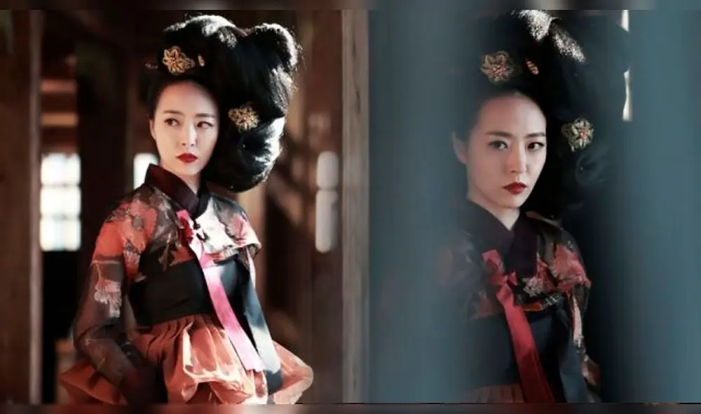 La actriz Shim Eun-jin en su cameo en "The Treacherous".