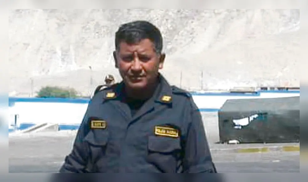 recuerdo. Superior Edgar Santé fue comisario en Mollebaya.