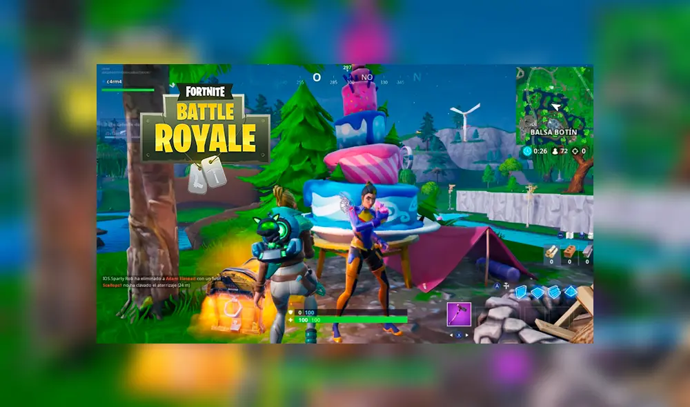 Descubre dónde están los pasteles de cumpleaños por el evento de segundo aniversario de Fortnite. Reclama las recompensas bailando delante de los mismos. Descubre dónde están los pasteles de cumpleaños por el evento de segundo aniversario de Fortnite. Reclama las recompensas bailando delante de los mismos.