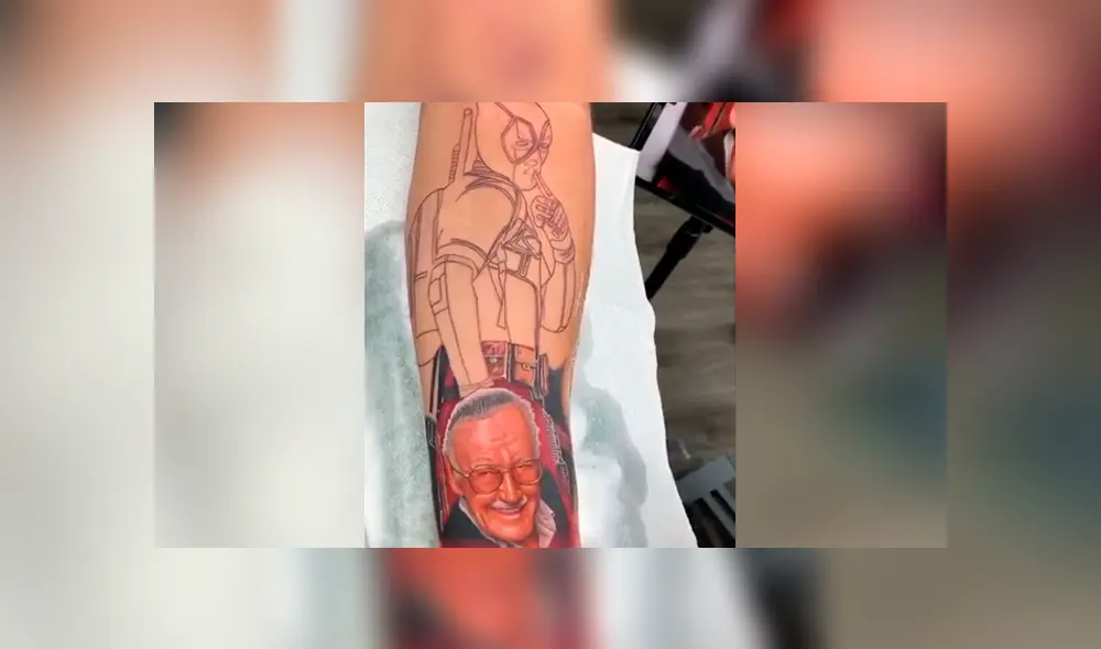 Desliza hacia la izquierda para ver el tatuaje 'ultra realista' que se hizo un fanático de Marvel con el rostro de Stan Lee. El video es viral en Facebook.