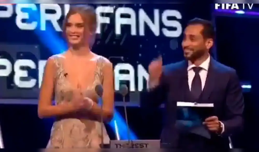 El emotivo momento en que nombran a la hinchada peruana como ganadora en The Best 2018