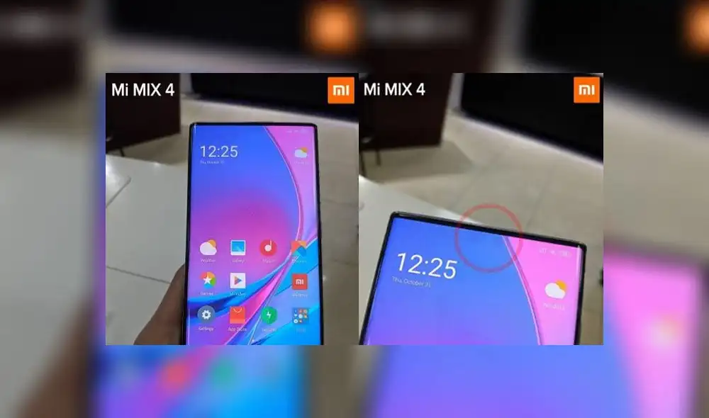 Xiaomi Mi MIX 4 sería el primer smartphone comercial con cámara bajo la pantalla.