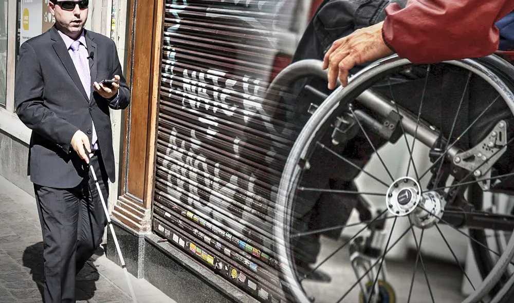 Personas con discapacidad. Foto: Composición LR