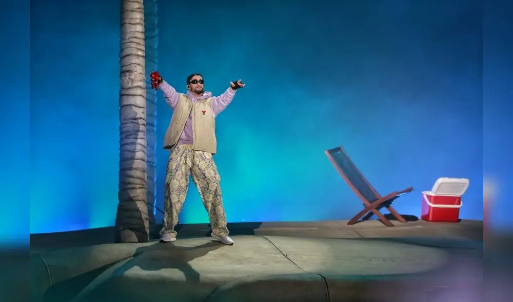 Bad Bunny en el Estadio Nacional. Foto: Antonio Melgarejo/GLR