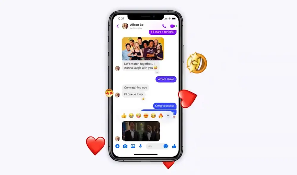 Personalizar emojis para reaccionar en Facebook Messenger. Foto: cuenta de Twitter de Messenger