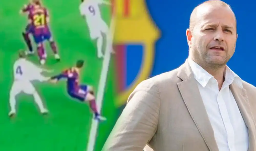 Directivo del Barcelona arremetió contra el arbitraje en partido por la fecha 7 de LaLiga. Foto: Composición La República.