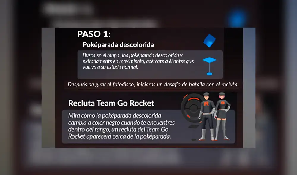 El Team Rocket aparecerá repentinamente en las poképaradas de Pokémon GO y te retarán a un combate.