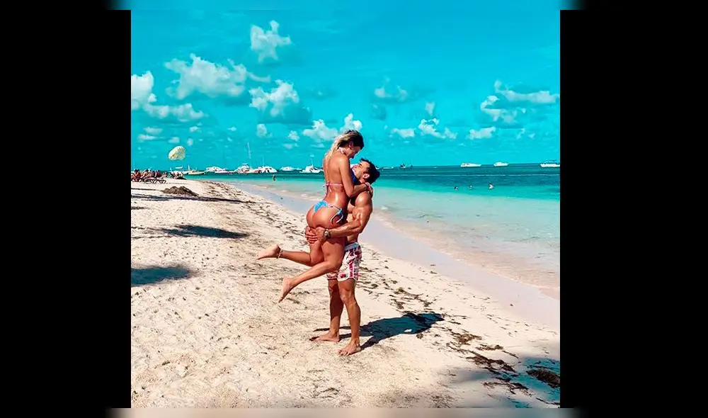 Said Palao enciende Instagram con los ‘bikinazos’ de su novia Macarena Vélez