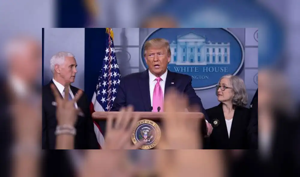 Donald Trump habla sobre el coronavirus en norteamérica. Foto: AFP. Donald Trump habla sobre el coronavirus en norteamérica. Foto: AFP.