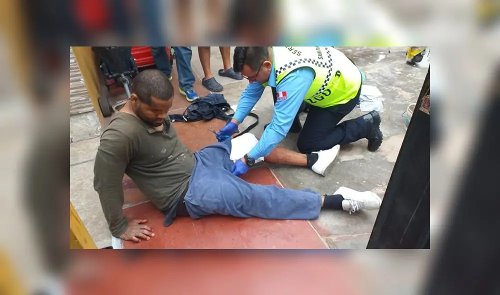 Ciuadadano dominicano se recupera en el hospital Casimiro Ulloa. (Foto: Serenazgo de Surco)