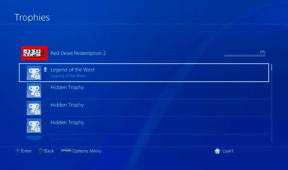 Se filtraron los trofeos de Red Dead Redemption 2 en PlayStation 4 [FOTOS]