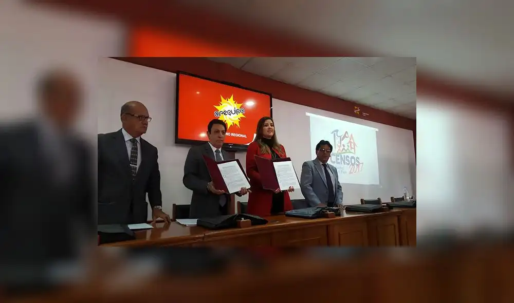 INEI firmó convenio con Región Arequipa para nuevo censo nacional