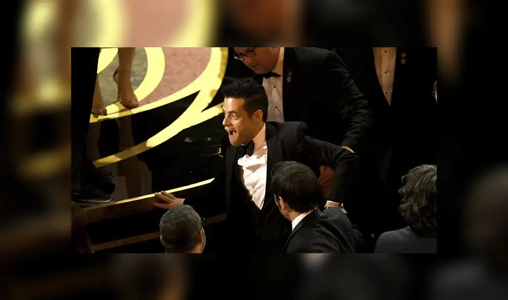 Rami Malek se resbaló tras ganar el Oscar por 'Bohemian Rhapsody' [VIDEO]