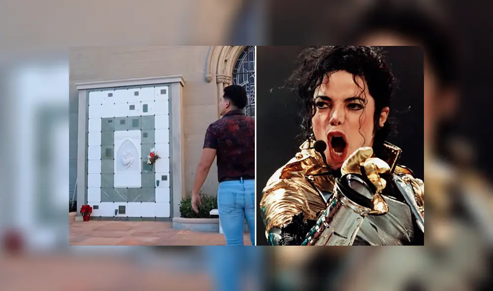 Desliza hacia la izquierda para ver el mensaje en la tumba de Michael Jackson que es viral en YouTube.