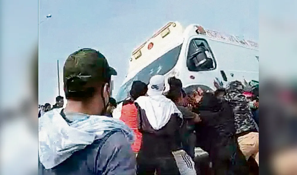 ambulancia protestas paro agrario panamericana ambulancia protestas paro agrario panamericana