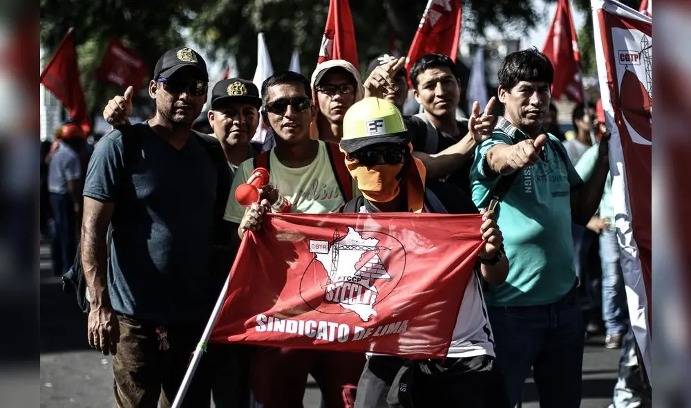  CGTP marcharon contra la reforma laboral [FOTOS]