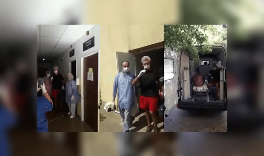 Paciente que venció al coronavirus fue ovacionado por el personal médico. Foto: TN