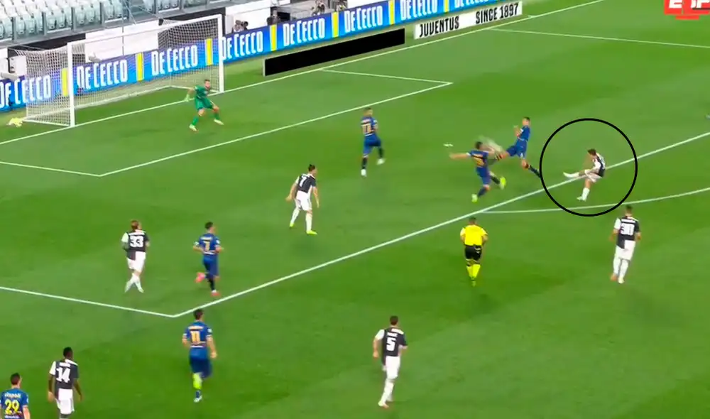 Golazo de Paulo Dybala para el 1-0 de la Juventus sobre Lecce Golazo de Paulo Dybala para el 1-0 de la Juventus sobre Lecce