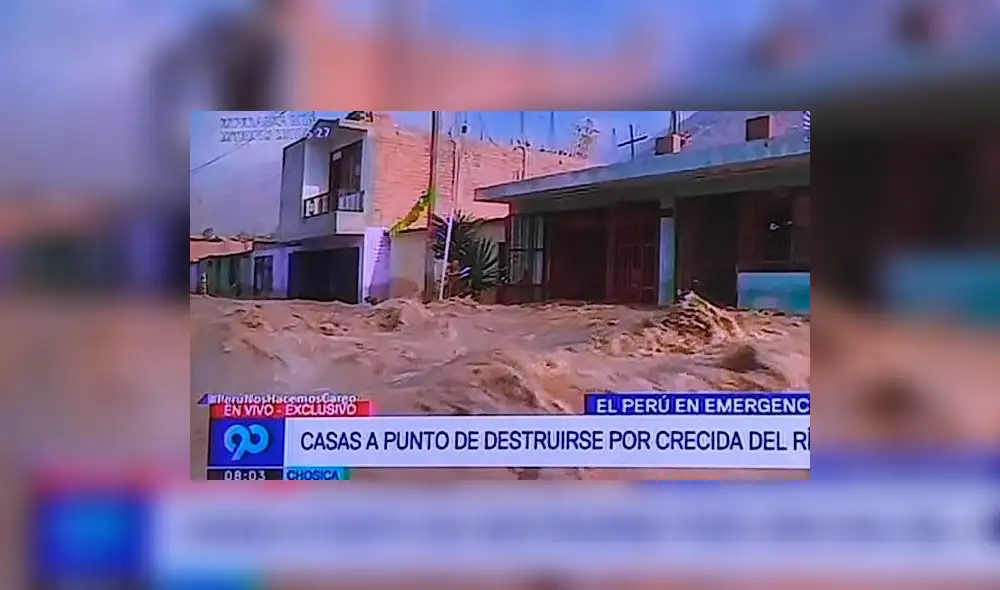 Nuevo desborde del río Rímac en Chosica | VIDEO