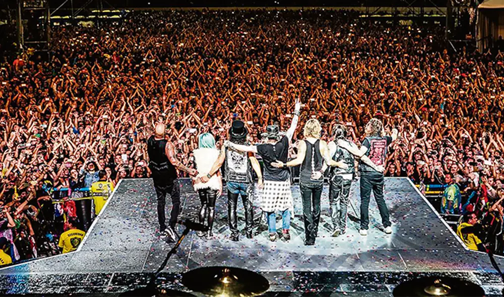 Guns N’ Roses. Canceló show en el Estadio San Marcos este 24 de marzo.