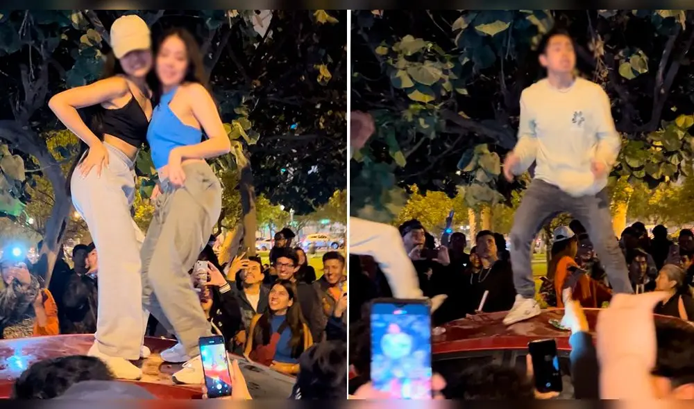 Bad Bunny: jóvenes bailaron y saltaron sobre vehículo que terminó con daños valorizados en más de 3.000 dólares. Foto: composición LR/Twitter Moisés Ticona Bad Bunny: jóvenes bailaron y saltaron sobre vehículo que terminó con daños valorizados en más de 3.000 dólares. Foto: composición LR/Twitter Moisés Ticona