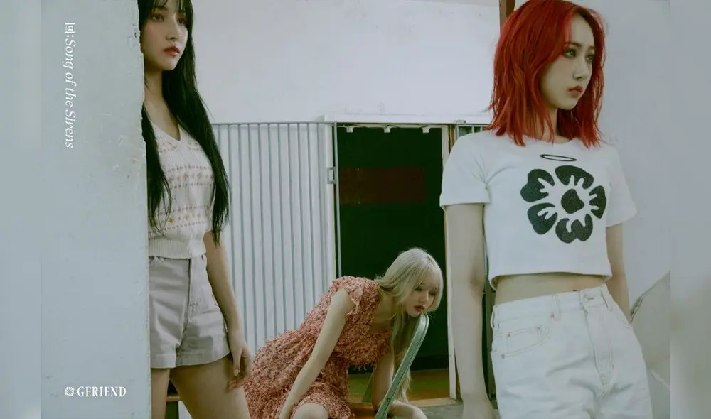Las integrantes de GFRIEND en fotos conceptuales “Broken Room” para el décimo mini álbum “回: Song of the Sirens”. Crédito: Instagram