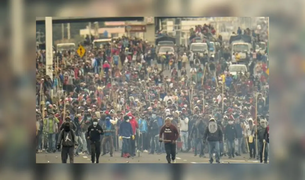 Crisis en Ecuador. Foto: Telediario Digital. Crisis en Ecuador. Foto: Telediario Digital.